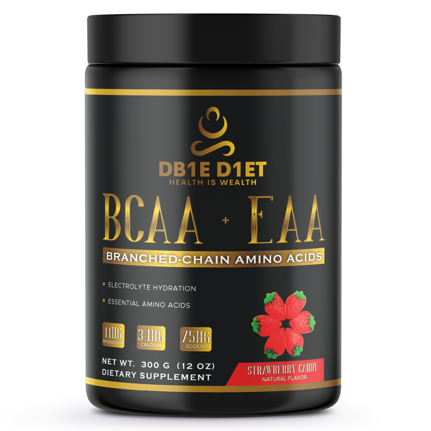 BCAA + EAA Strawberry Candy 300g   w/Natural Flavor