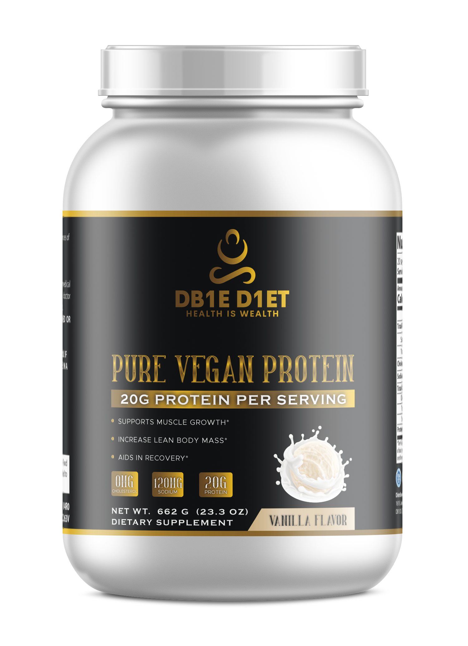 1.5lb Pure Vegan Protein Vanilla