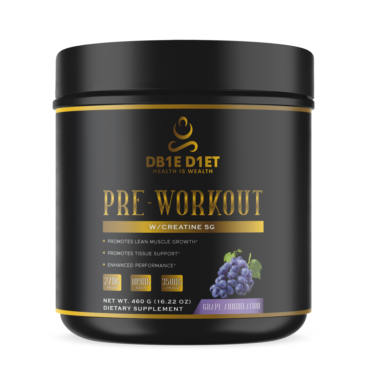 Pre-Workout w/Creatine 5g (Grape Annihilator)