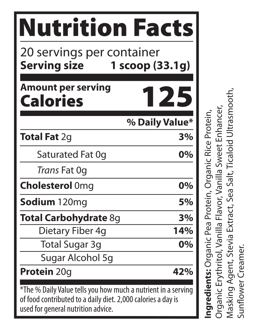 1.5lb Pure Vegan Protein Vanilla