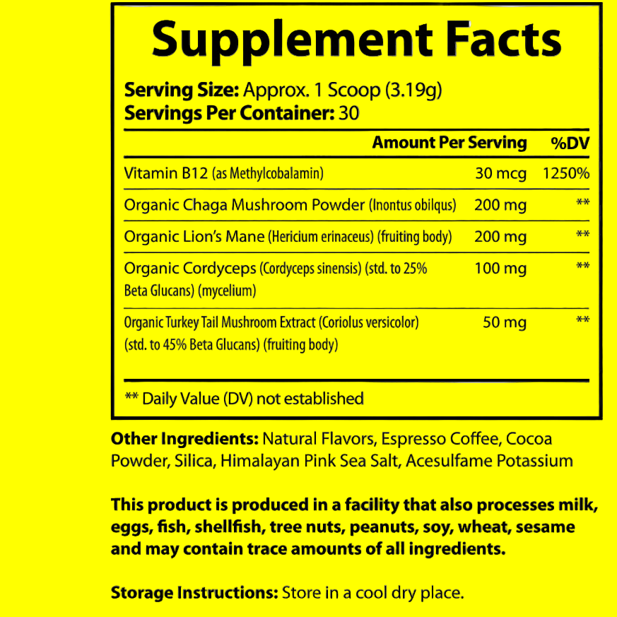 Nature's Espresso Coffee w/Organic Mushroom Complex