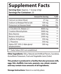 Pre-Workout w/Creatine 5g (Grape Annihilator)