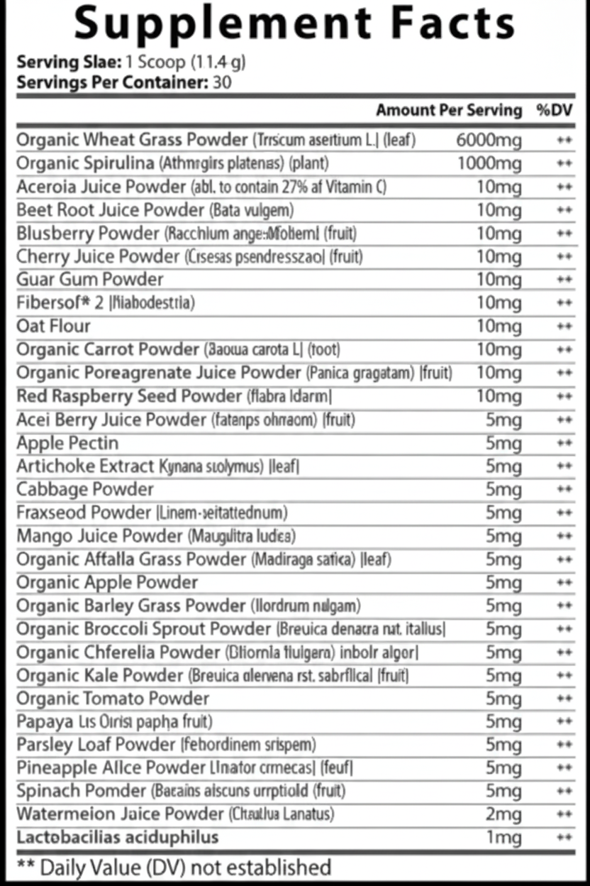 Organic Super Greens - Watermelon