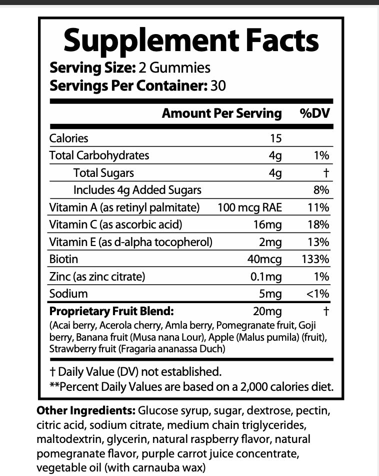 SUPER FRUIT GUMMIES w/Essential Vitamins